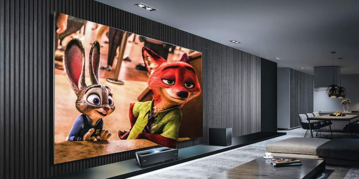 フドニ、ホームプロジェクター、映画、スピーカー、映像