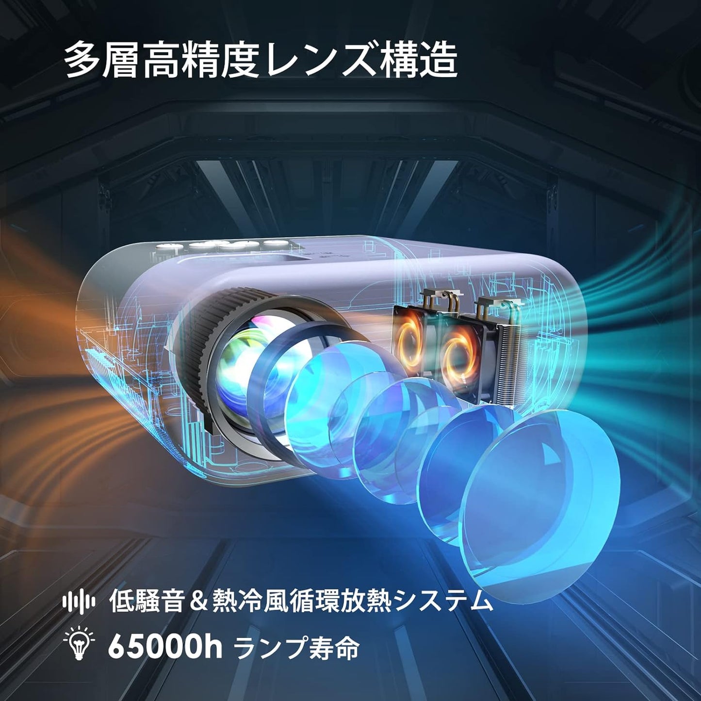 YOWHICKプロジェクター 超小型 13000LM 【1080Pネイティブ解像度】 明るさプラス 4K対応 ホームプロジェクター フルHD高輝度 ホームシアター 家庭用 300"大画面 小型ミニ軽量 内蔵HiFiスピーカー 50%ズーム機能 台形補正 天井吊り HDMI/USB/パソコン/PSゲーム機/DVD接続可 HDMIケーブル/AVケーブル 3年保証 プレゼントQOL爆上がり
