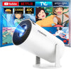 YOWHICK プロジェクター 家庭用 2026年最新進化・Android TV搭載・270°回転 天井投影 33000LM フルHD プロジェクター 小型 Wi-Fi 自動台形補正 Bluetooth5.4 内蔵HiFiスピーカー スマホ/PC/Switch/DVD等に対応(X1)
