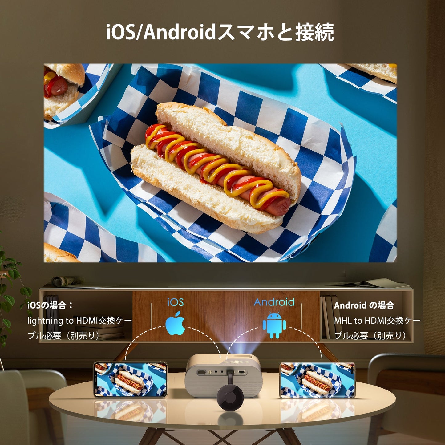 【進級版&超小型】YOWHICKプロジェクター 13000LM高輝度5GWiFi & Bluetooth5.3瞬時接続 リアル1080P 短投【1080P解像度】 明るさプラス 4K対応 ホームプロジェクター 台形補正 超小型フルHD高輝度ホームシアター 家庭用300"大画面小型ミニ省エネ軽量携帯式50%ズーム HiFiスピーカー 天井吊り可3年保証プレゼント
