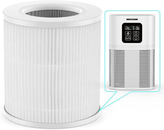 YOWHICK空気清浄機AP01専用フィルター交換用フィルター hepaフィルター PM2.5 花粉 3重ウイルス除去 アレルギー対策 ほこり タバコ 脱臭 18畳 ペット ハウスダスト 除菌 カビ取り