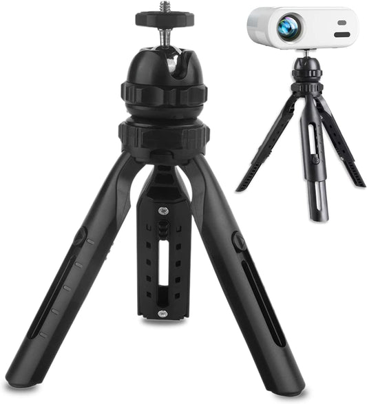 YOWHICK M4三脚 プロジェクター/カメラ適用 1/4インチ M4規格 5段伸縮 卓上三脚 ミニ三脚