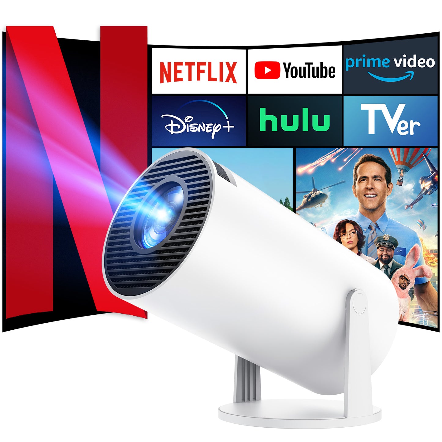 YOWHICK プロジェクター 家庭用 2025年最新進化・Android TV搭載・270