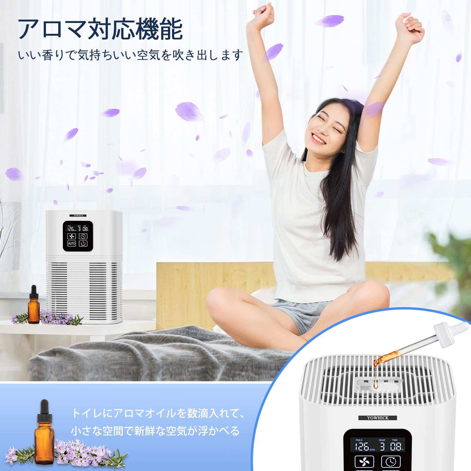 空気清浄機 PM2.5対応 20畳 - 空気清浄器