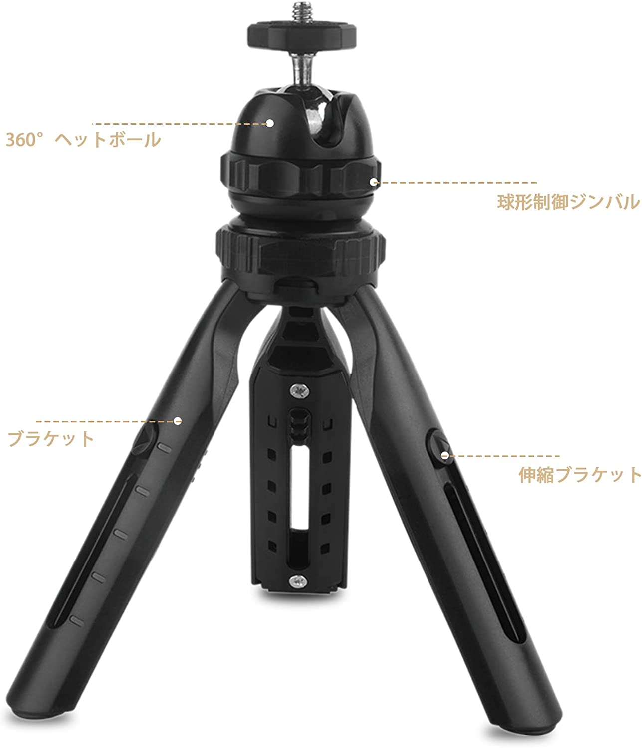 YOWHICK M4三脚 プロジェクター/カメラ適用 1/4インチ M4規格 5